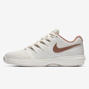 Nike Women's Air Zoom Prestige Tennis Shoes - Metallic Rose Gold